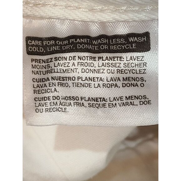 Levis 501 Jeans Women's Size 32 Denim White Straight Leg Distressed Button Fly - Picture 7 of 12